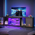 Mobile TV a LED per TV fino a 75 pollici, Centro di Intrattenimento con Cassetto e Ripiani Portaoggetti