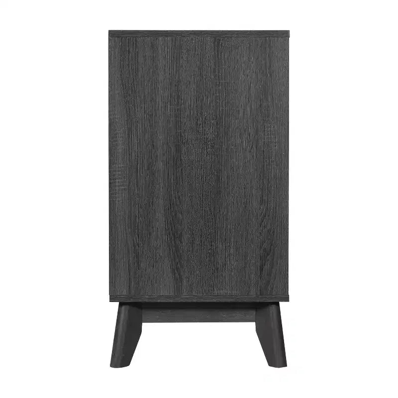Madia a Quattro Ante, Mobile Porta TV con Ripiani, Design Moderno di Metà Secolo