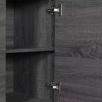 Madia a Quattro Ante, Mobile Porta TV con Ripiani, Design Moderno di Metà Secolo