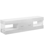 Mobile TV Nero Lucido per TV fino a 65 pollici, Centro Intrattenimento a LED, Moderno Mobile TV con Cassetti Contenitore