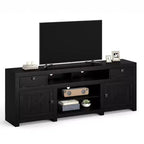 TV Stand for Tv Up to 80 Inches, Farmhouse Entertainment Center with Storage Drawer, Television Consoles Stands for Living Room, Bedroom