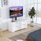 Mobile TV con supporto e 4 cassetti per soggiorno, camera da letto, per TV da 32/45/55/65/75/80 pollici
