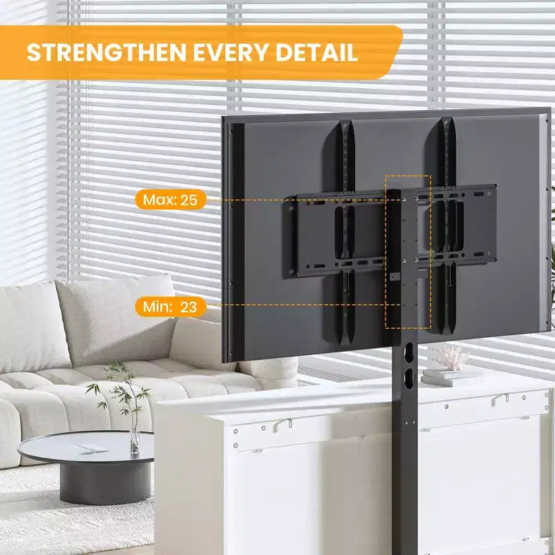Mobile porta TV con supporto e 4 cassetti per TV da 32/45/55/65/75/80 pollici, mobile TV per camera da letto, soggiorno, mobile multimediale in legno