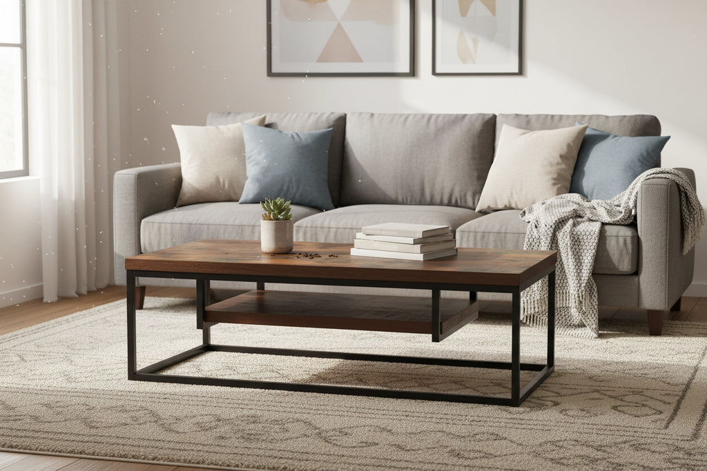 Bob TV Stand for TVs up to 47" Weathered Oak/Black Metal Finish - Acme Furniture