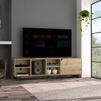 Mobile TV Stand con Ripiani Aperti per TV fino a 70", Design Moderno