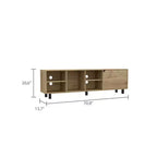 Mobile TV Stand con Ripiani Aperti per TV fino a 70", Design Moderno