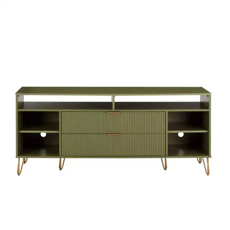 Manhattan Comfort 63" Dumbo TV Stand for TVs up to 60" Olive Green