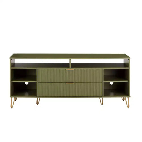 Manhattan Comfort 63" Dumbo TV Stand for TVs up to 60" Olive Green