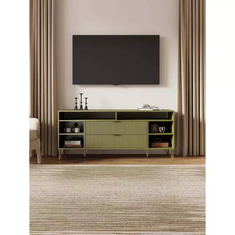 Mobile TV da 63" per TV fino a 60" verde oliva