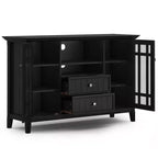 WyndenHall Freemont Tall TV Stand for TVs up to 60": Storage Cabinets, Adjustable Shelves, Cord Management